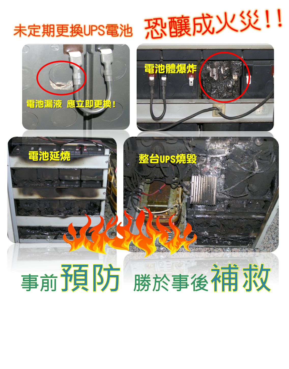 UPS電池定期更換與保養說明圖